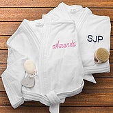 Velour Spa Robe - Classic White
