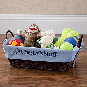 basket for dog toys amazon