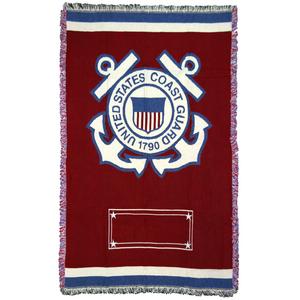 coast guard personalized blanket military blankets afghan gifts