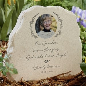 Personalized Photo Standing Garden Stone God Made An Angel