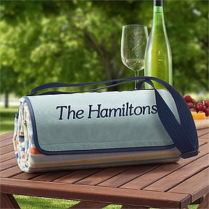 personalized picnic tote