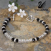 My Kids Swarovski Crystal Name Bracelet My Kids Swarovski Crystal Name Bracelet