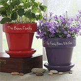 Monogrammed Flower Pots