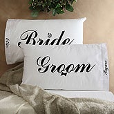 Bride & Groom Pillowcase Set