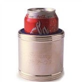 Engraved Silver-Plated Can Koozie Engraved Silver-Plated Can Koozie