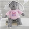 Grey Bunny with Pink Shirt