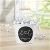 Mini Metal Bucket - White 