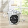 Mini Metal Bucket - Silver