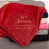 Red Fleece Throw