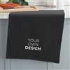 Black Waffle Weave Kitchen Towel