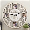 Whitewashed Wall Clock