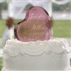 Light Mauve Cake Topper