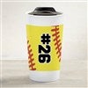 Softball 12 oz. Ceramic Travel Mug