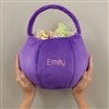 Holding Purple Bag