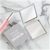 Grey Compact Mirror