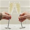 Product Thumbnail Elegant Couple Silver Flute Set Cheers