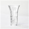 Corporate Engraved Vera Wang Crystal Leaf Vase  - 43010