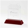 Personalized Logo Mahogany Finish Angled Award  - 43794