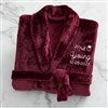 Maroon Fleece Robe