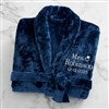 Navy Fleece Robe