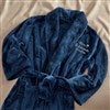 Navy Fleece Robe