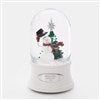 Engraved Top Hat Snowman Snow Globe   