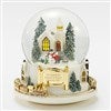 Large Colorful Village Train Snow Globe