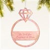 Rose Gold Acrylic Ornament 