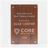 Personalized Logo Wood & Glass Recognition Award  - 47052