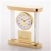 Corporate Logo Gold and Glass Column Clock  - 47168