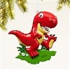 Red Dinosaur Ornament