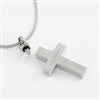 Stainless Cross Urn Necklace open