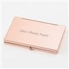 Rose Gold Striped Card Case Back