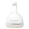 White Marble & Glass Wine Carafe  