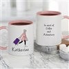 11 oz. Pink mug