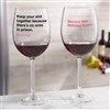 Red Wine Glass (Front & Back View)