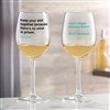 White Wine Glass (Front & Back View)