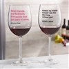 Red Wine Glass (Front & Back View)