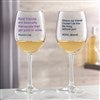 White Wine Glass (Front & Back View)