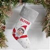 Grey Faux Fur Stocking