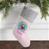 Grey Faux Fur Stocking