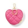 Quilted Heart Coin Purse in Pink