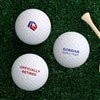 Custom Retirement Logo Golf Ball Set of 3 - 51242