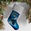 Grey Faux Fur Stocking