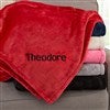 Red Fleece Throw