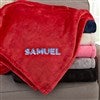 Red Fleece Throw