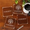 Custom Glass Coasters With Your Business Logo Engraved - 9561