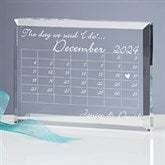 Wedding Calendar Personalized Wedding Keepsake - 10302