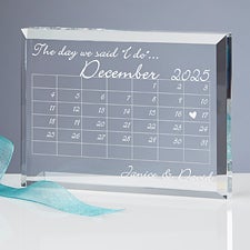 Wedding Calendar Personalized Wedding Keepsake - 10302