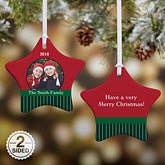 Personalized Photo Christmas Ornaments - Christmas Star - 10986